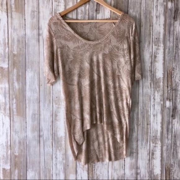 Zara Tops - Zara Sheer Palm Leaf Blouse